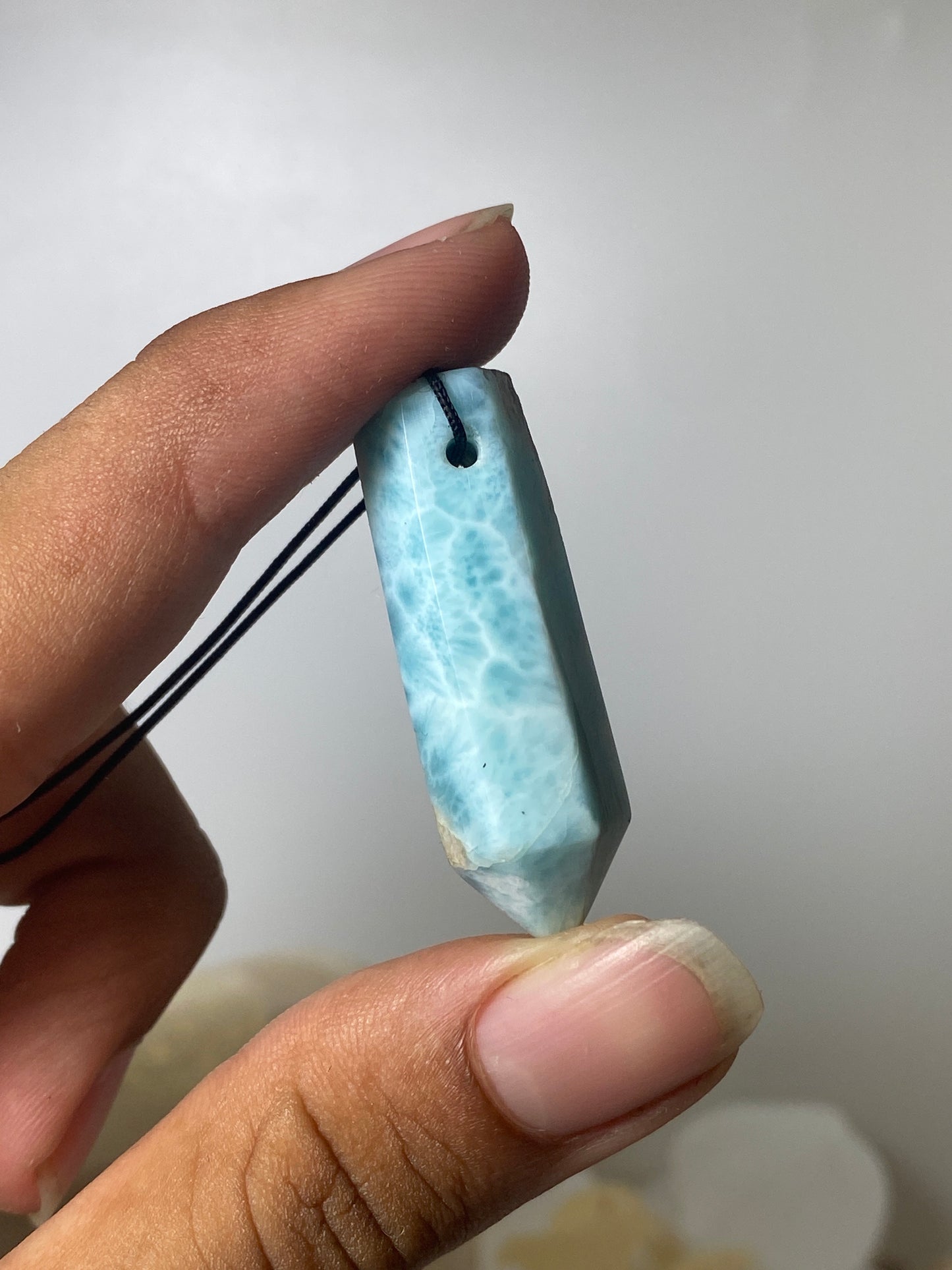 Larimar pendant ( Tower )