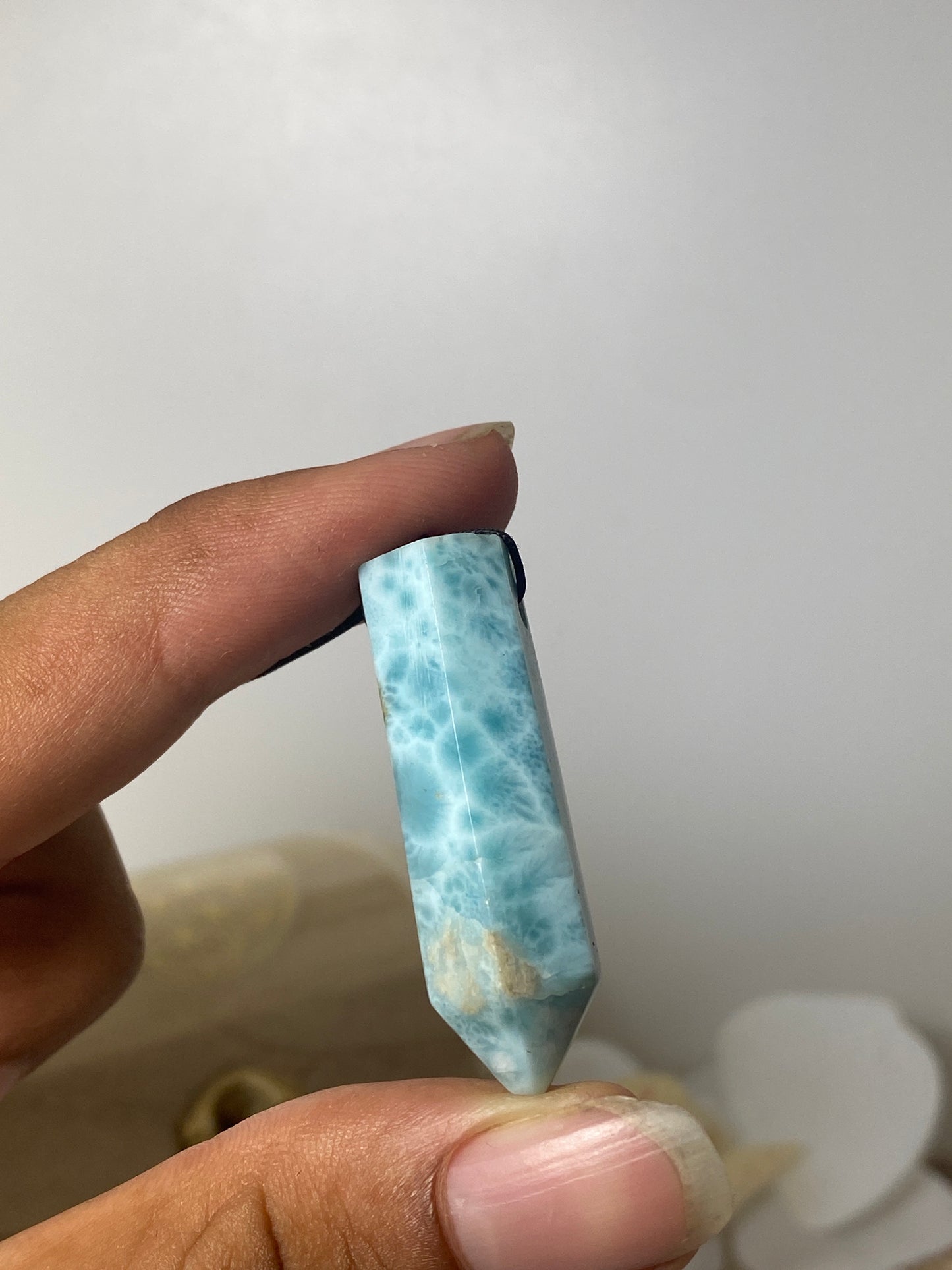 Larimar pendant ( Tower )