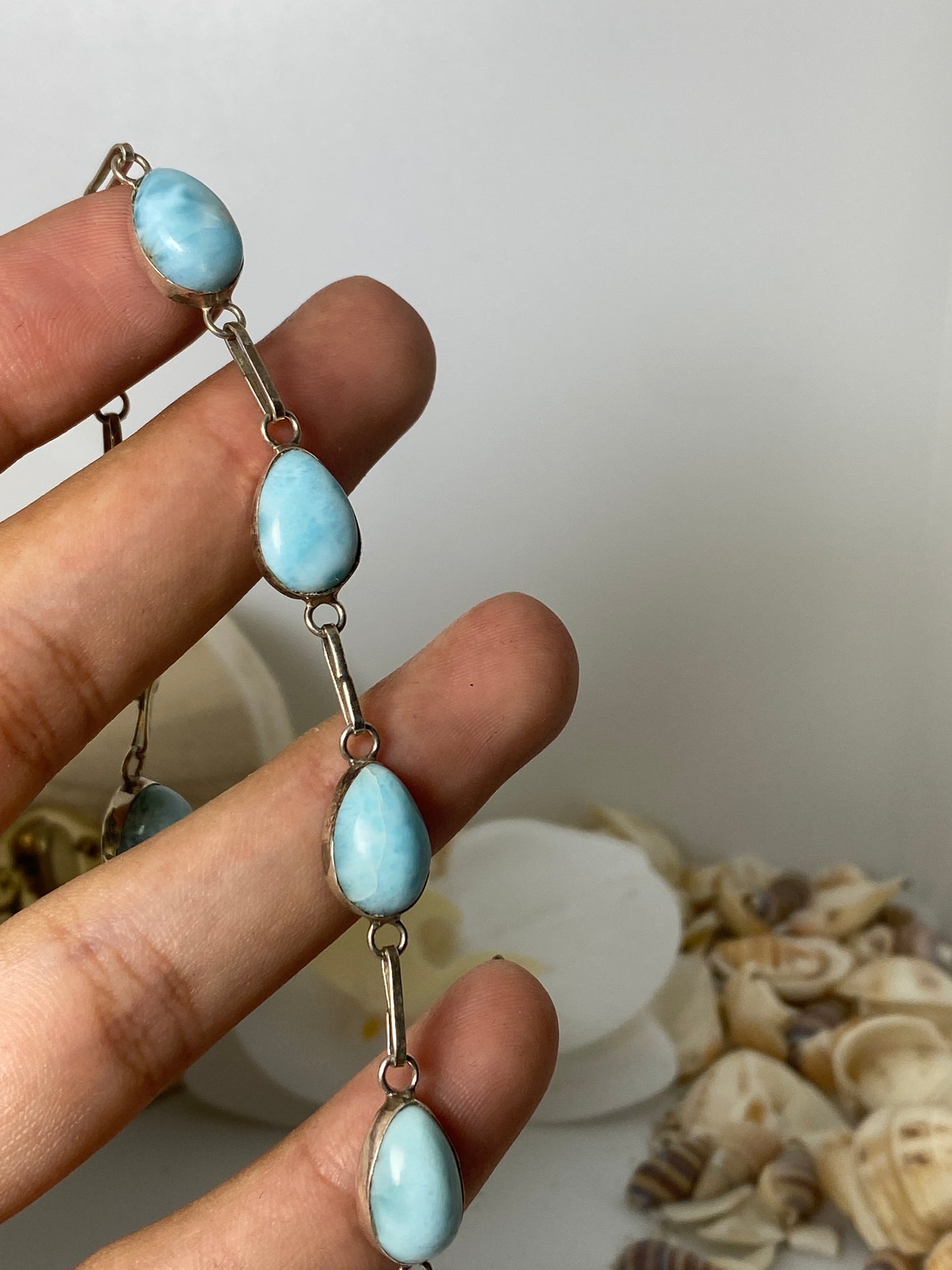 Larimar bracelet ( 7 stones )
