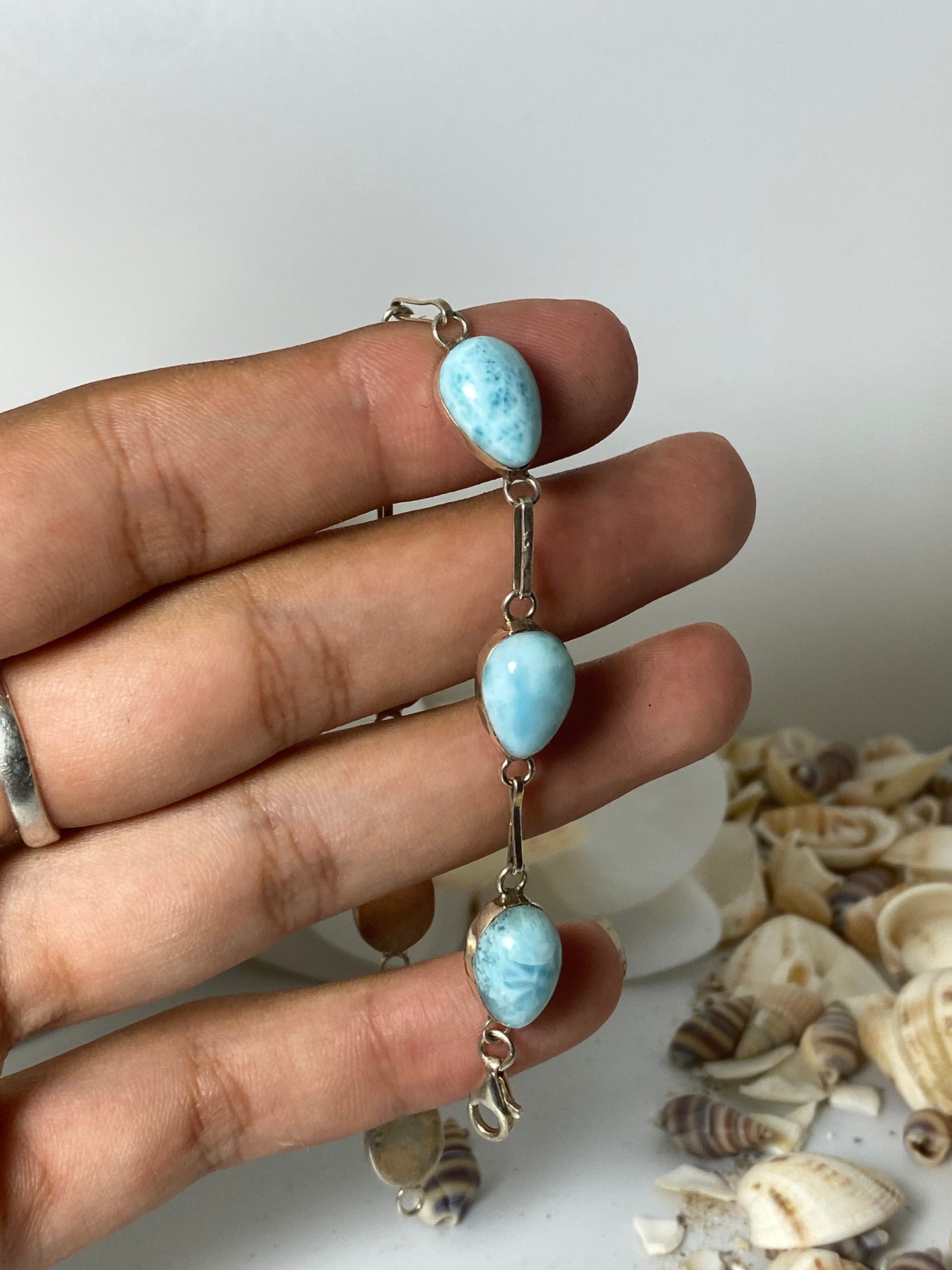 Larimar bracelet ( 7 stones )