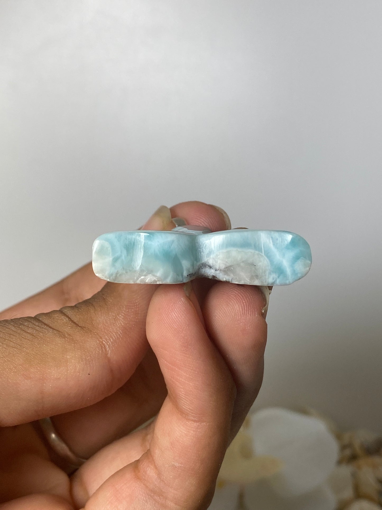 Larimar pendant ( Dolphin form )