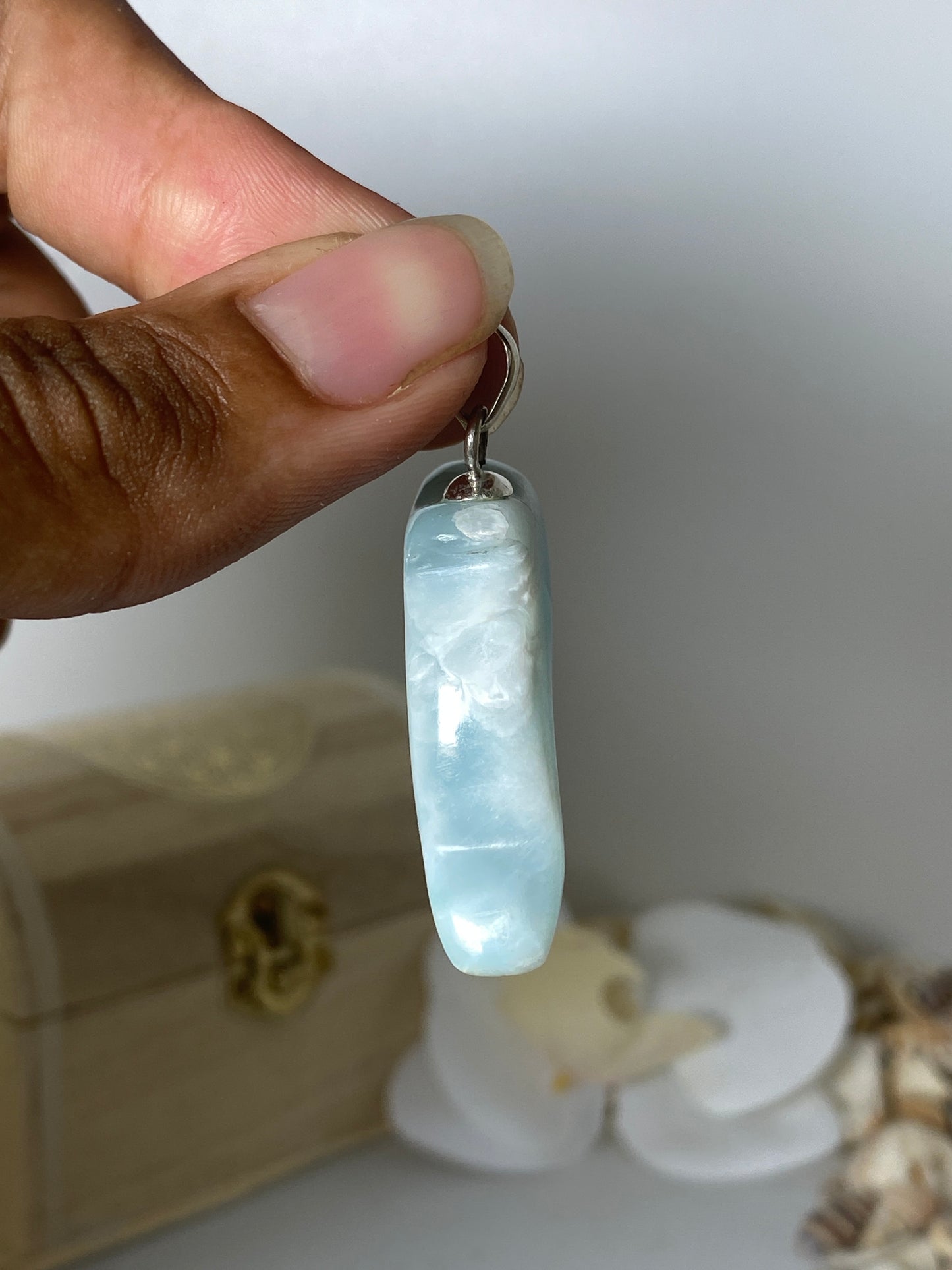 Larimar pendant ( Dolphin )