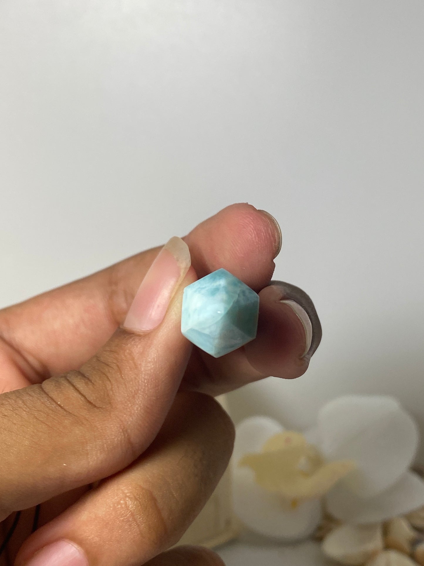Larimar pendant ( Tower )