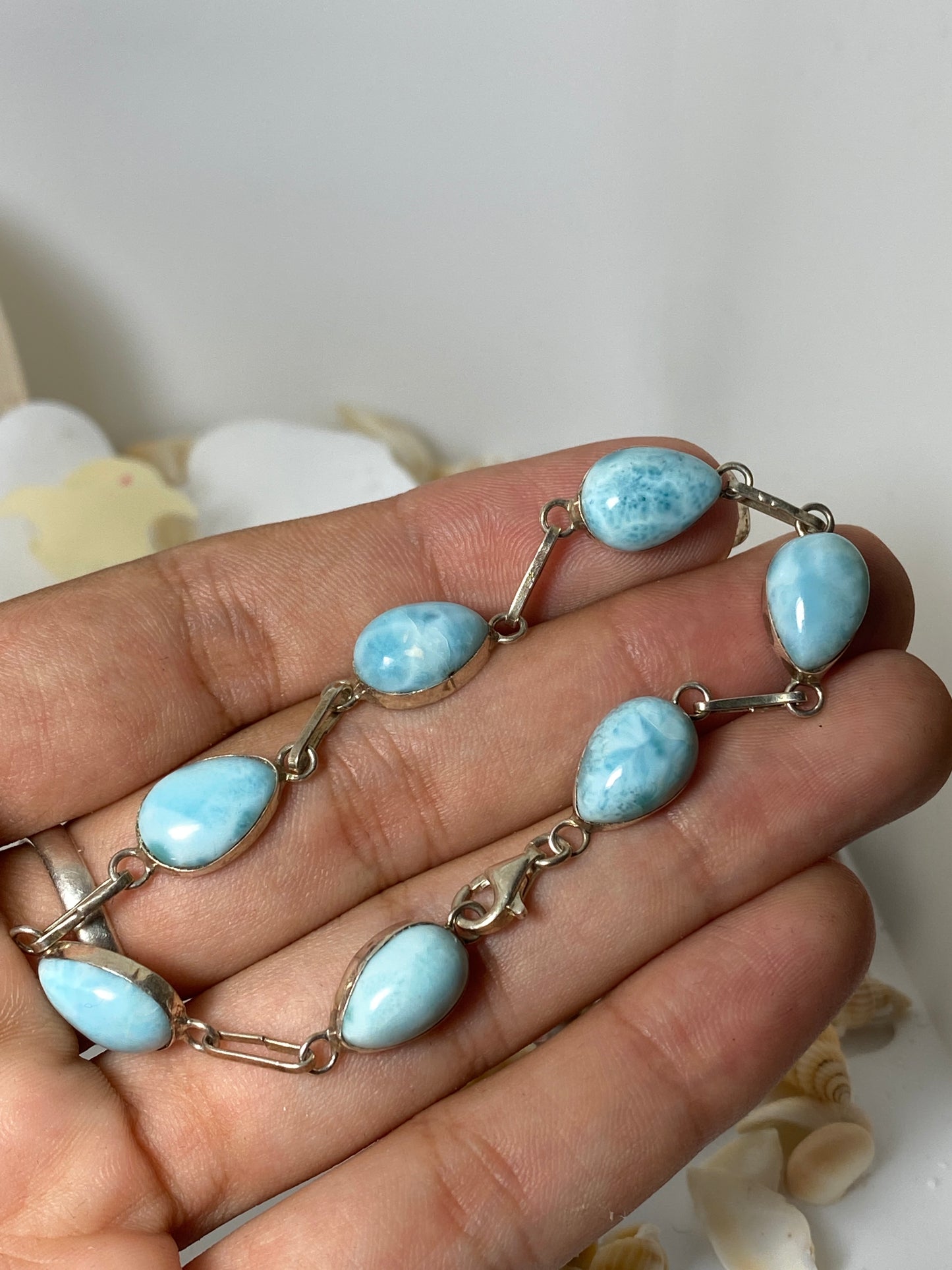 Larimar bracelet ( 7 stones )