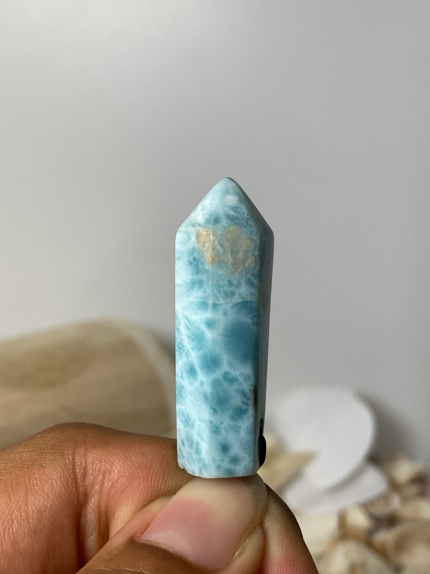 Larimar pendant ( Tower )