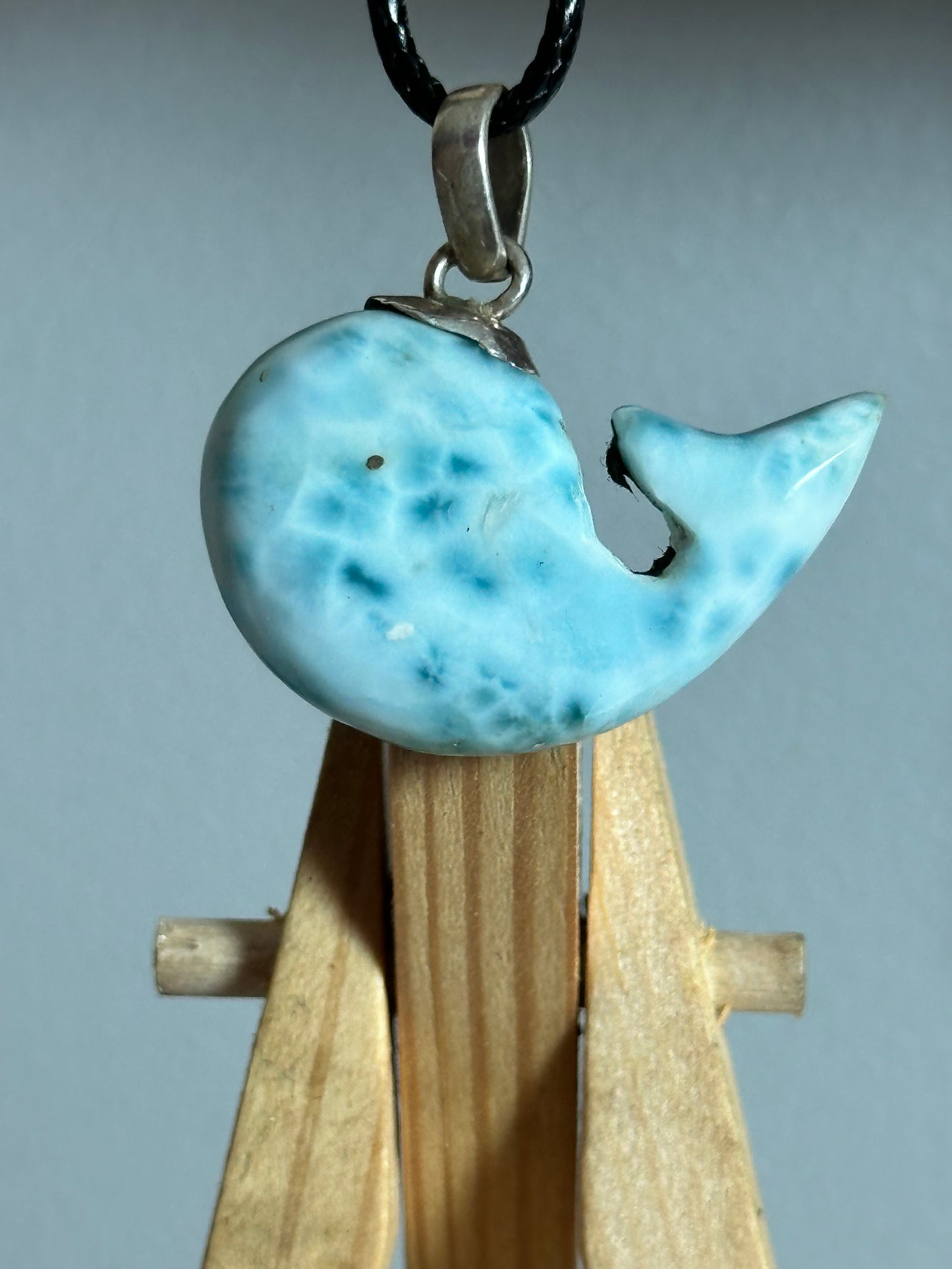 Larimar pendant ( whale )