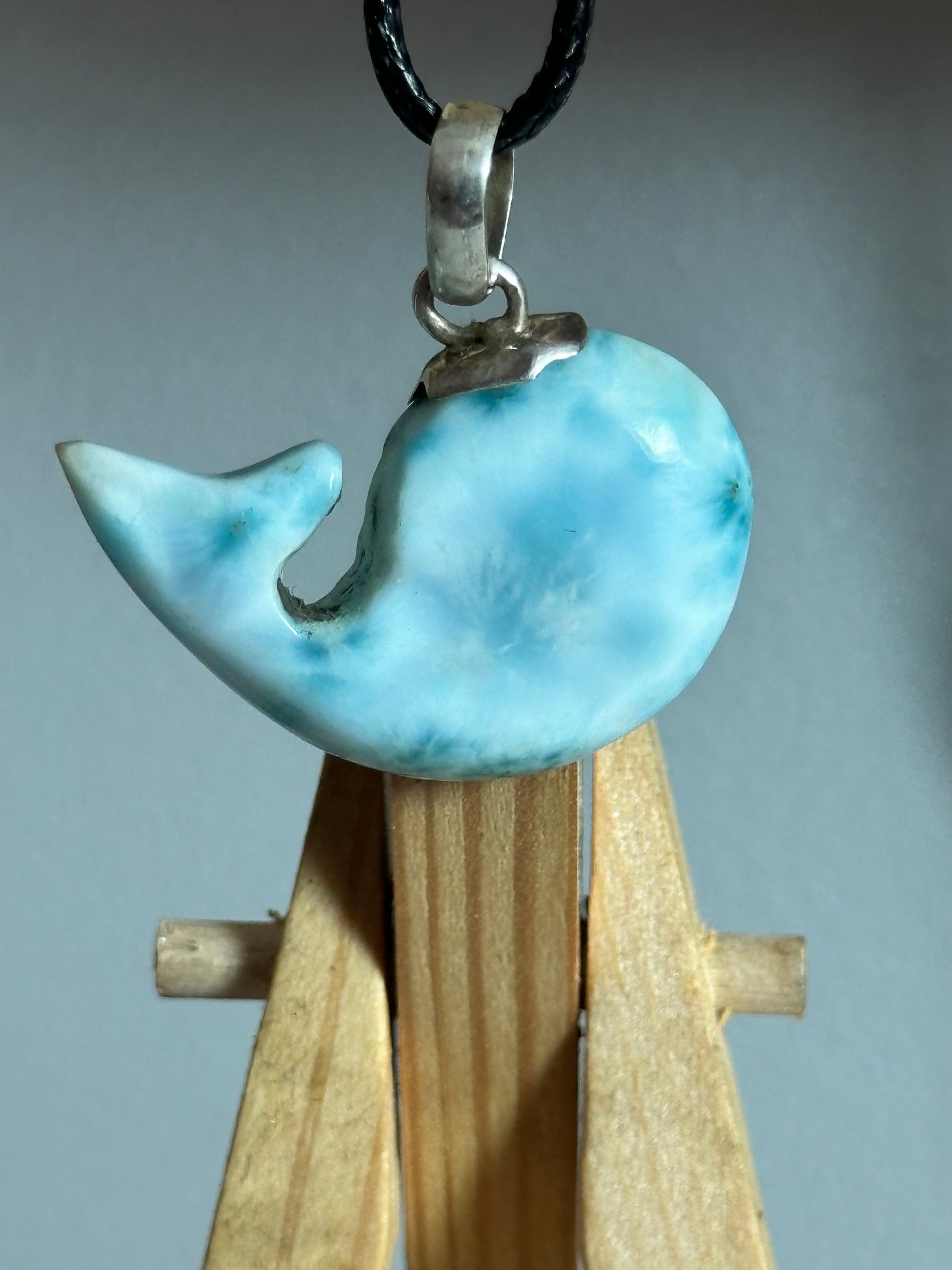 Larimar pendant ( whale )