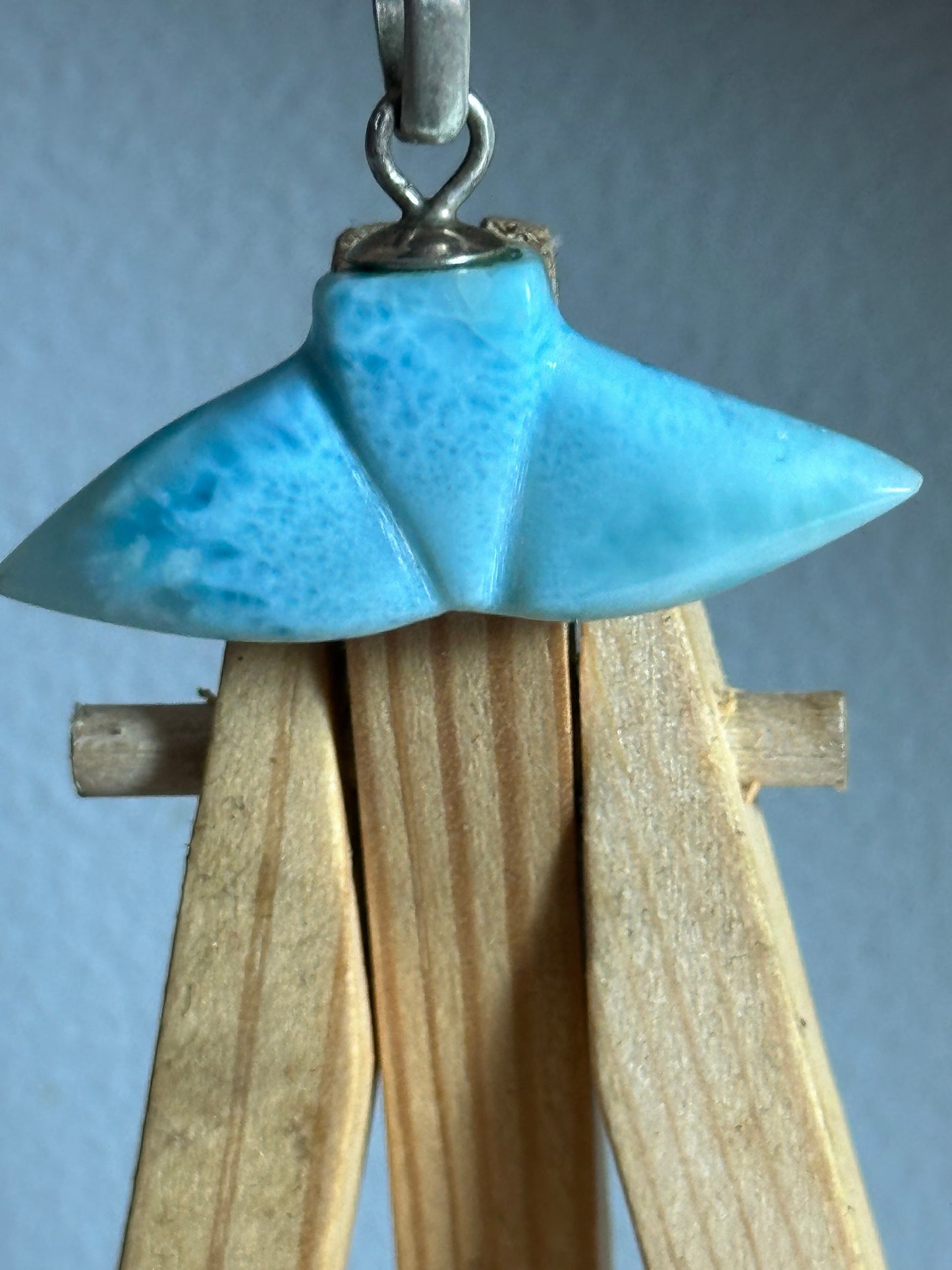 Larimar pendant ( dolphin tail )