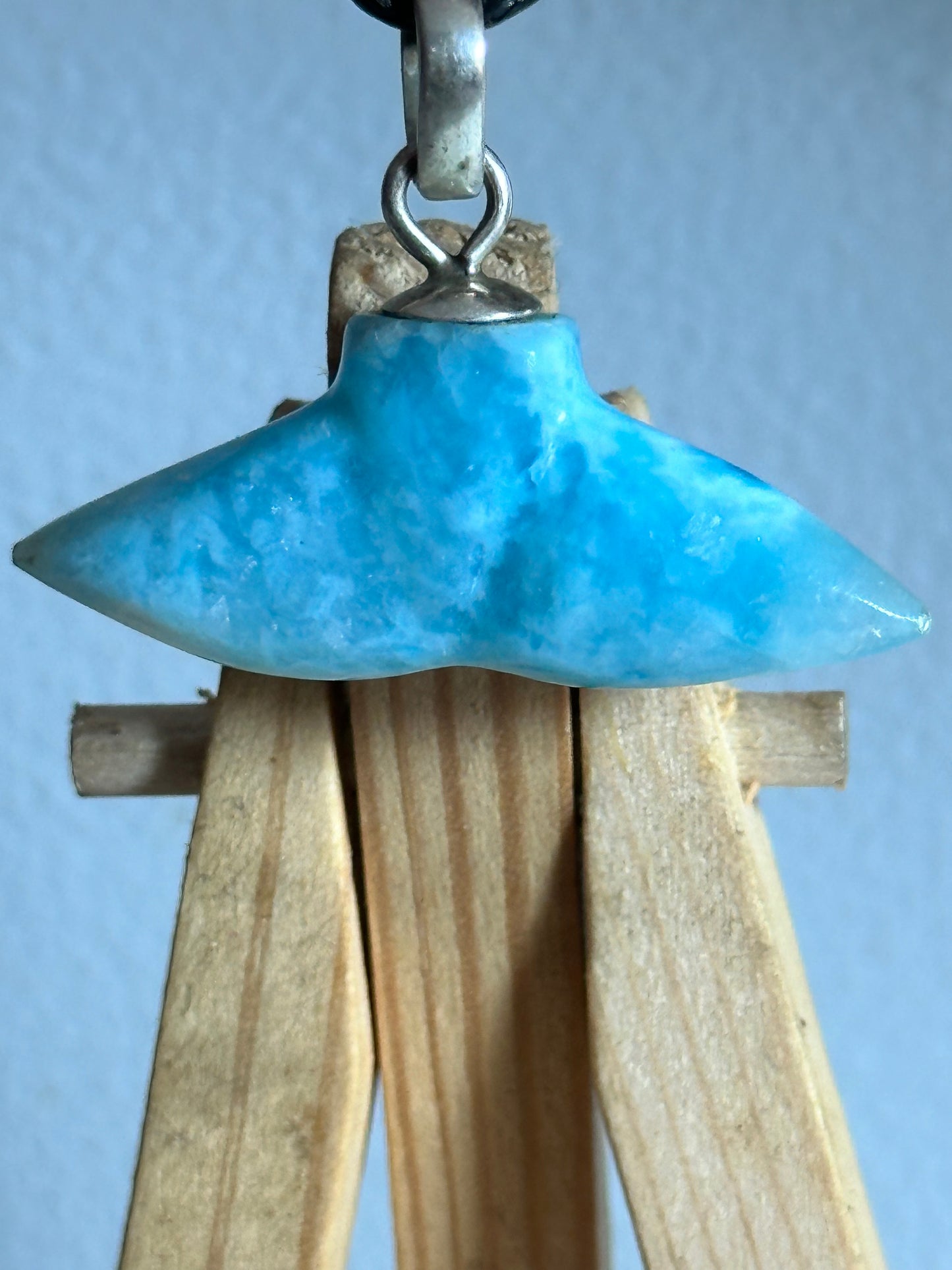 Larimar pendant ( dolphin tail )