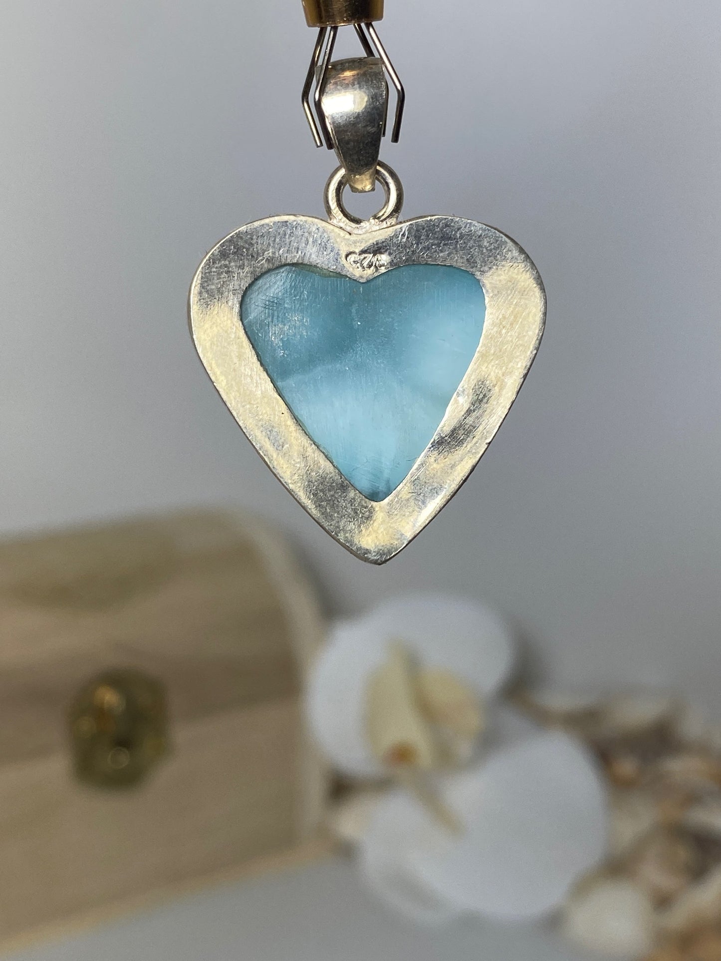 Beautiful Heart Larimar Pendant