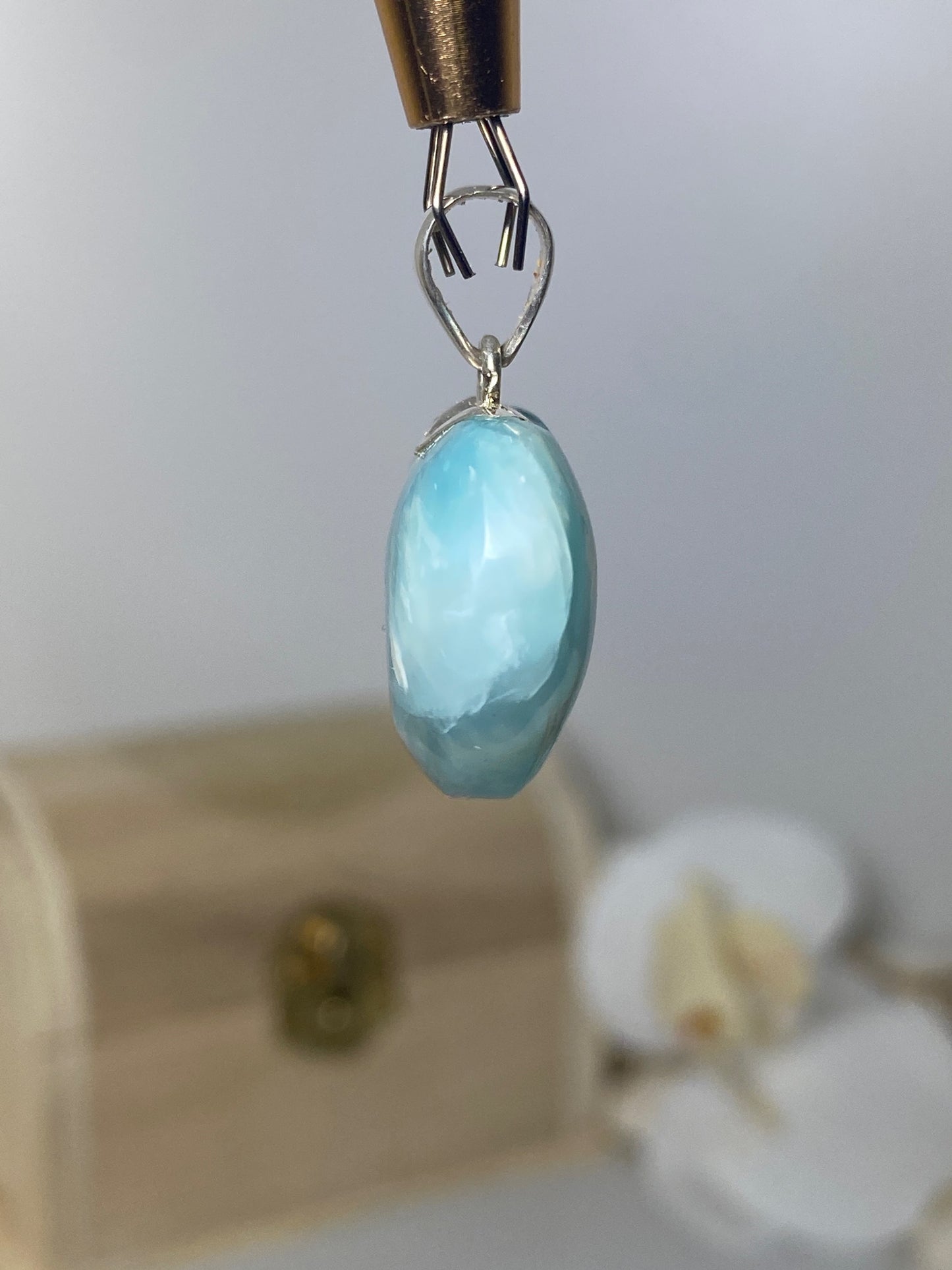 Larimar pendant ( Heart )