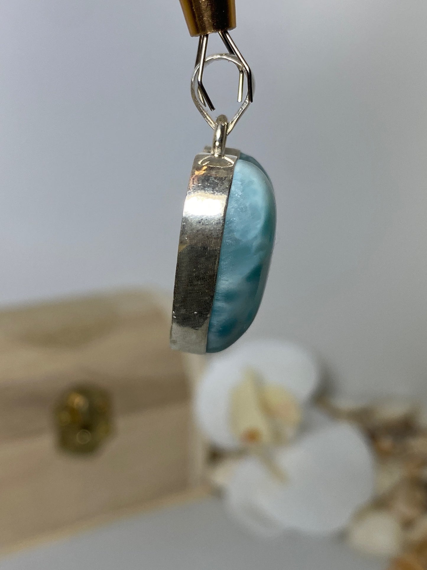 Beautiful Heart Larimar Pendant