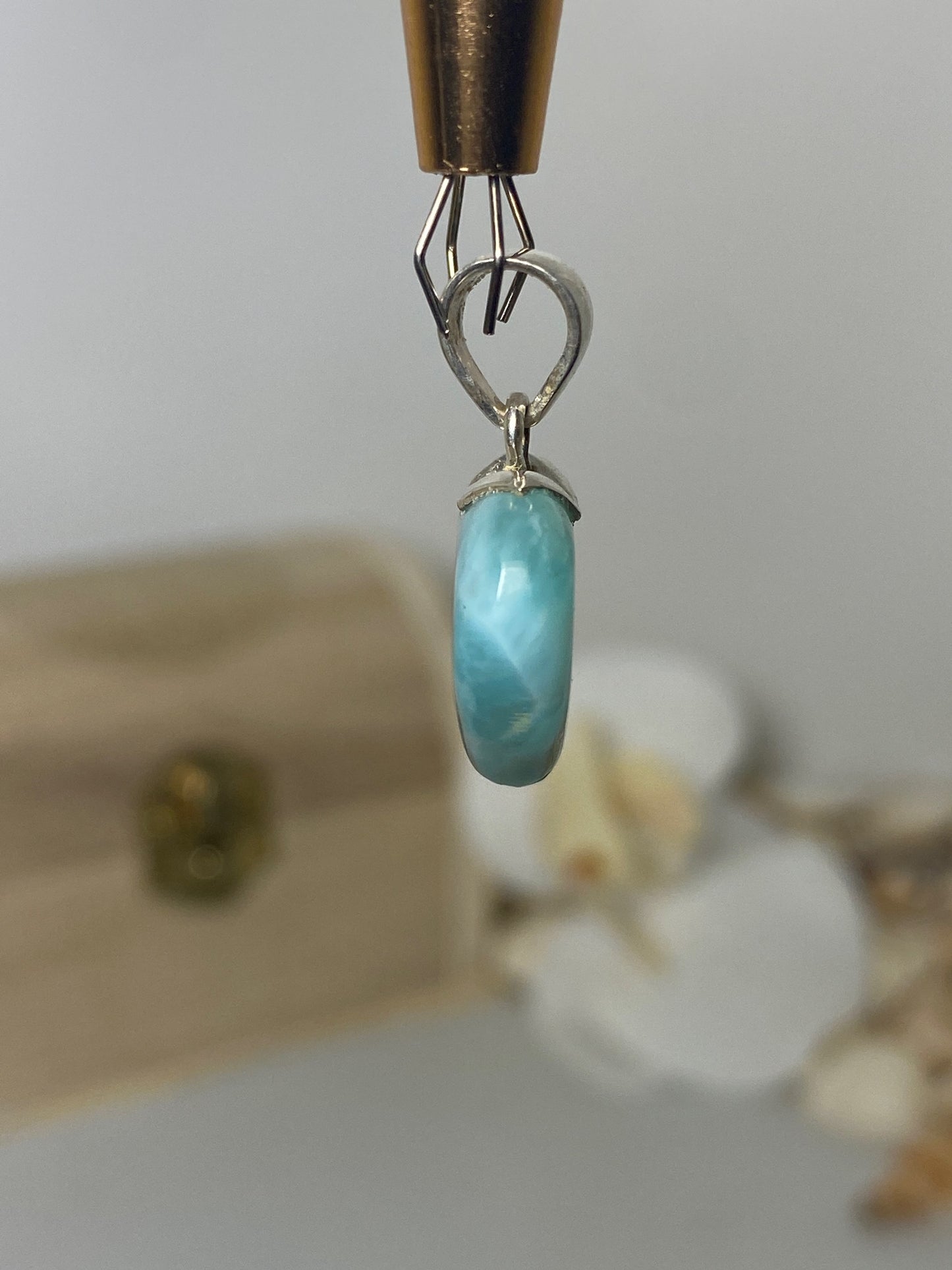 Beautiful Heart Larimar Pendant