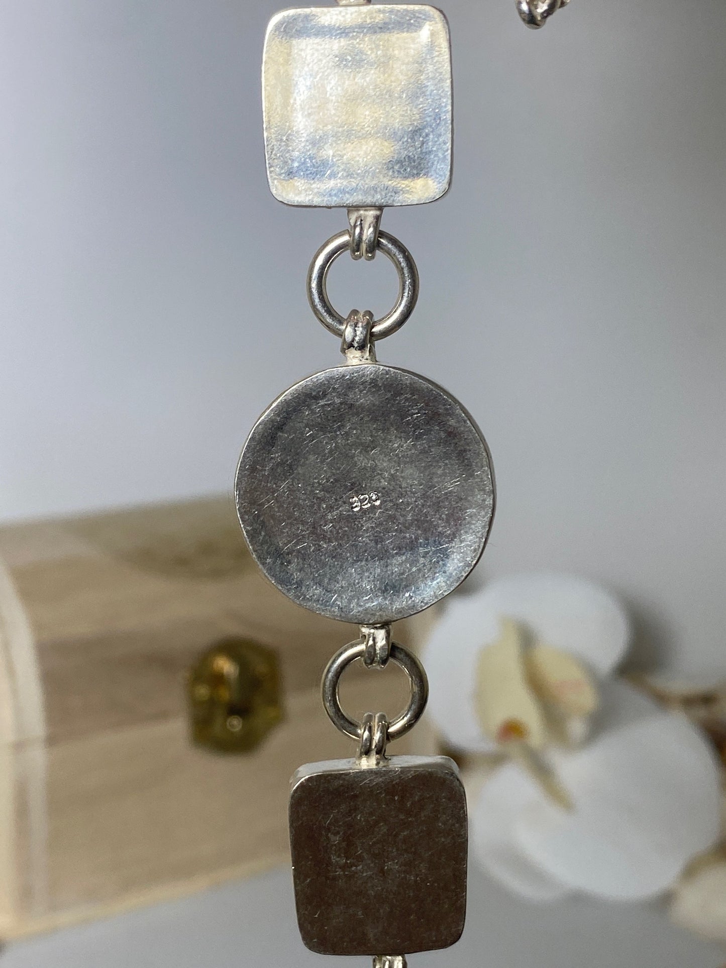 Larimar bracelet ( 3 stones )