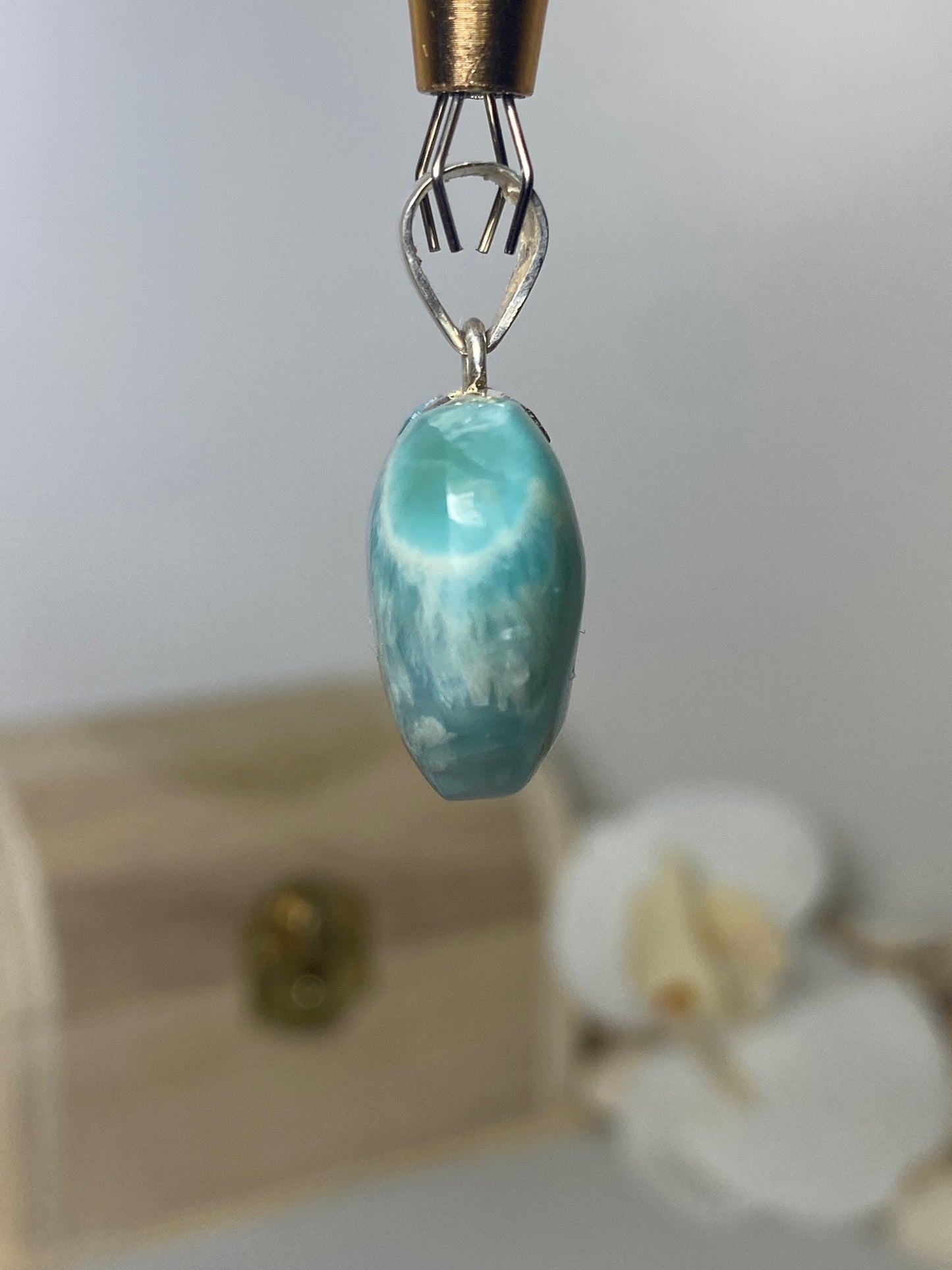 Larimar pendant ( Heart )