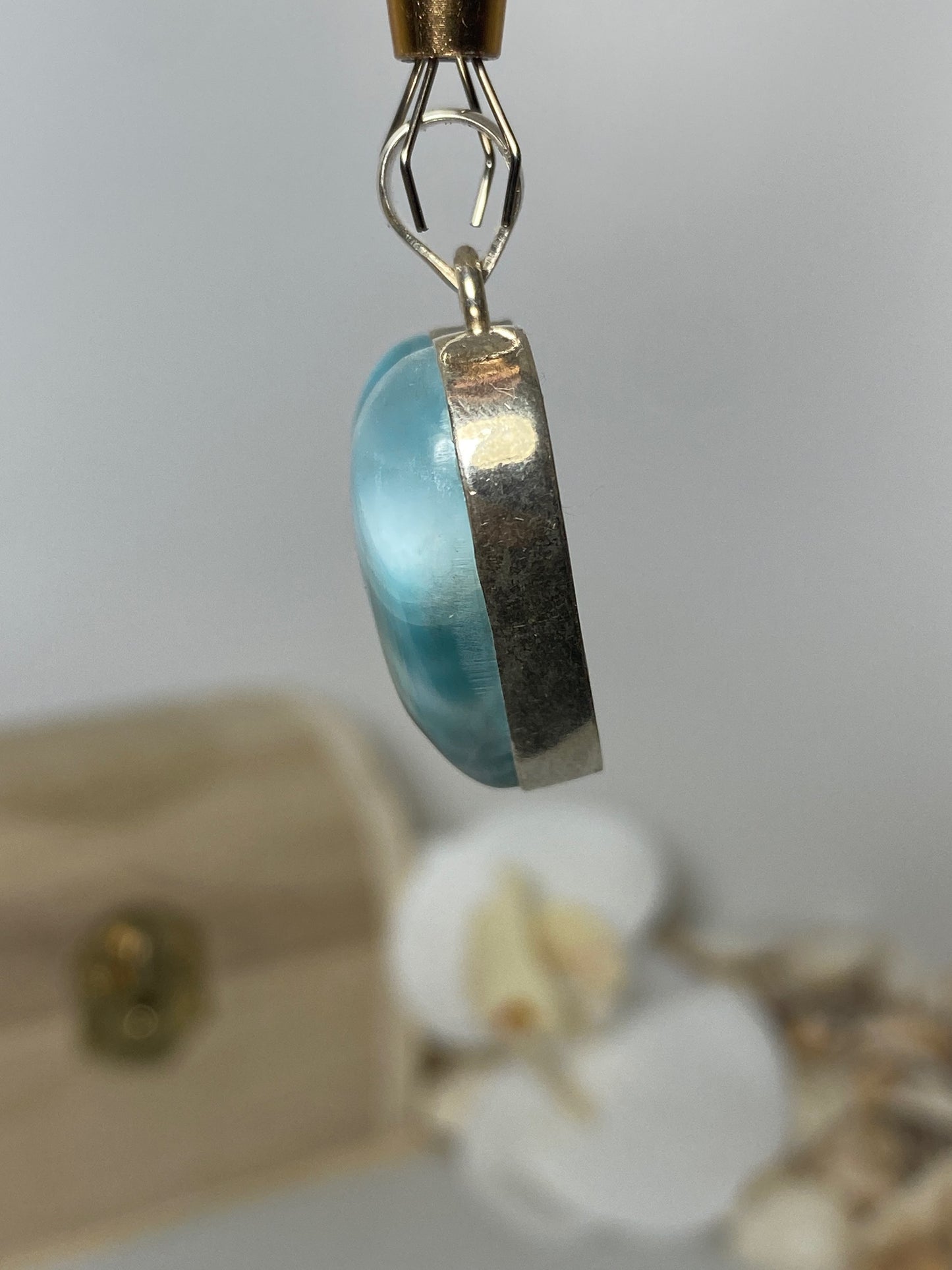 Beautiful Heart Larimar Pendant