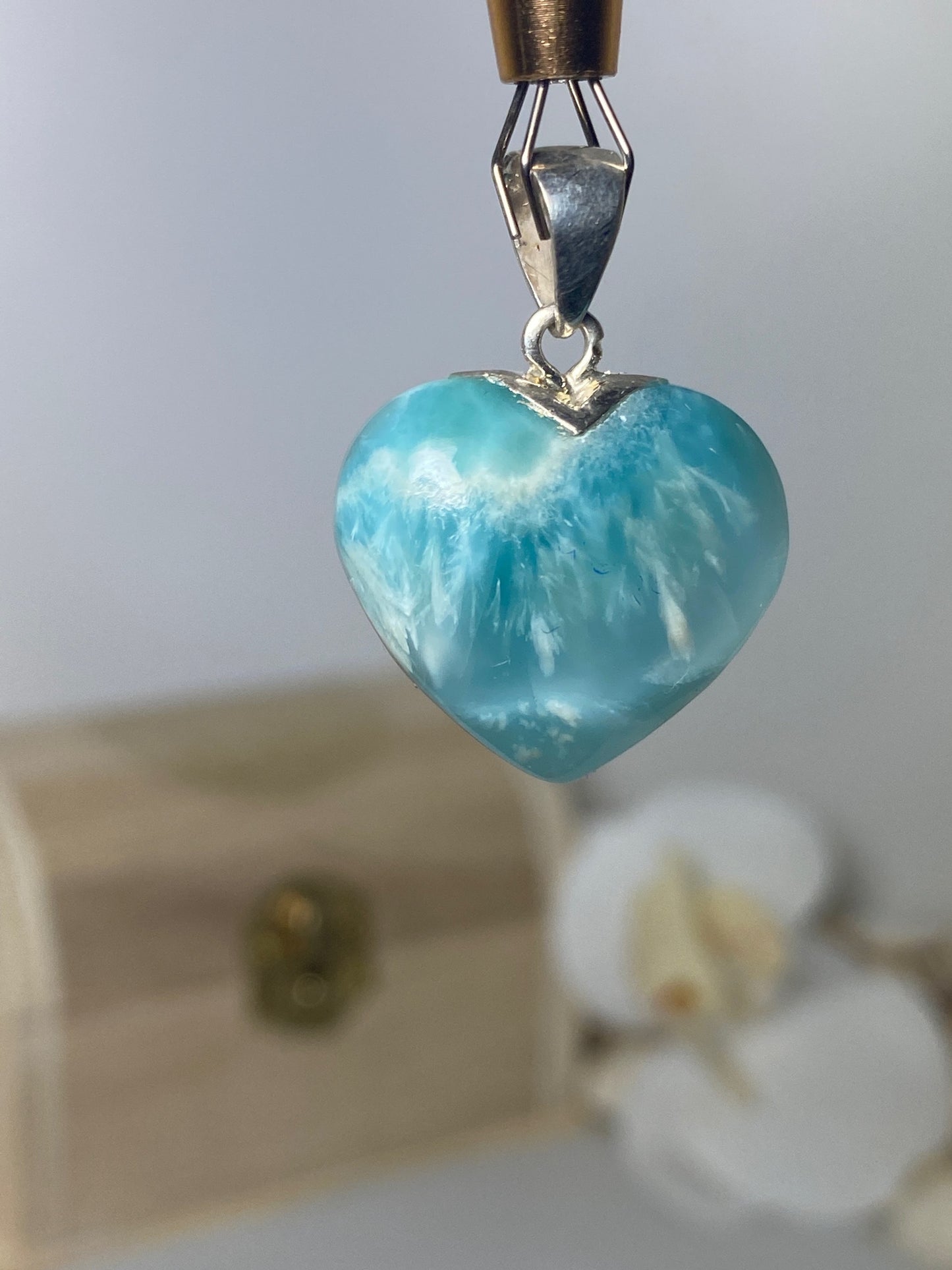 Larimar pendant ( Heart )