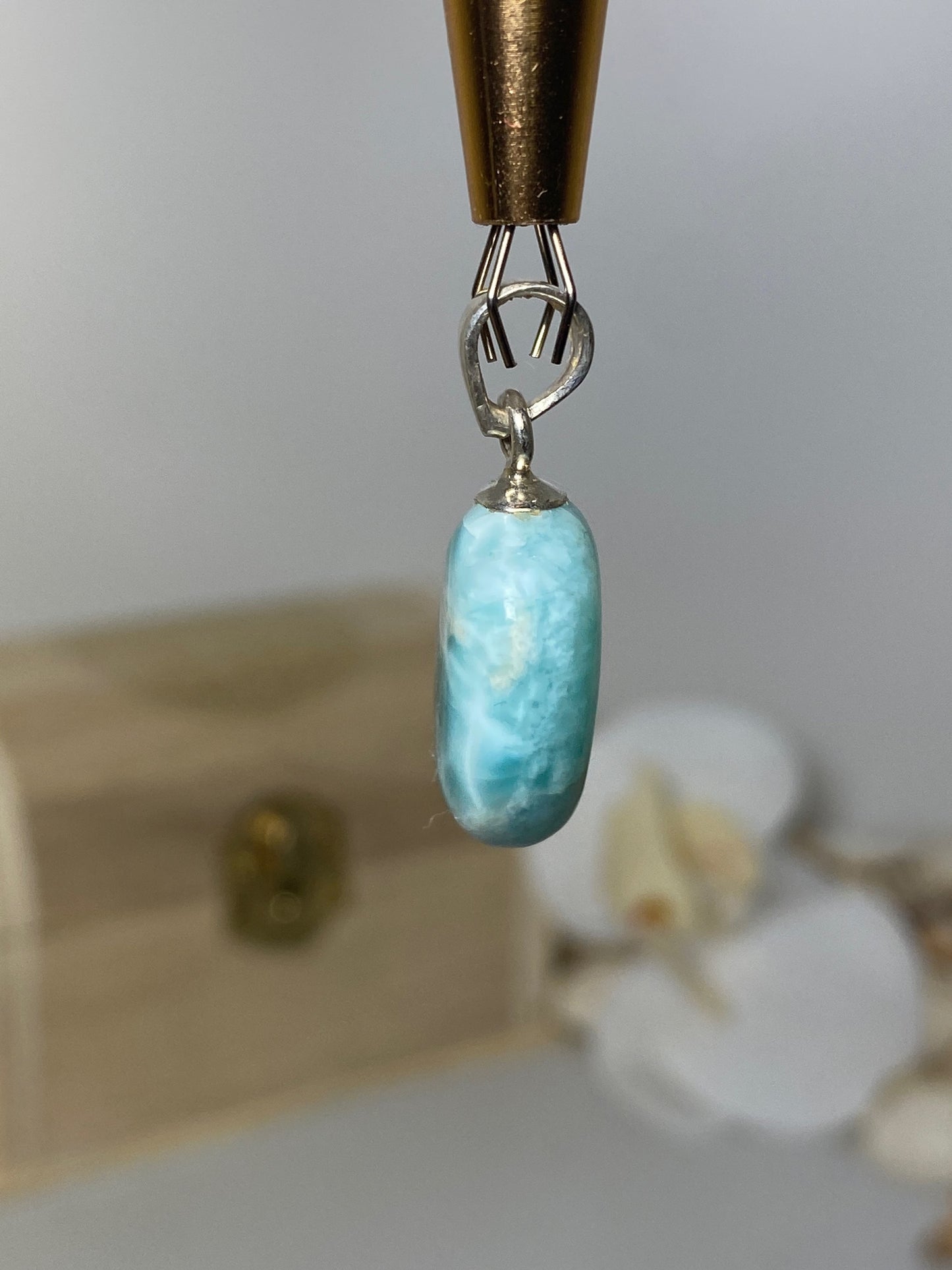 Larimar pendant ( oval )