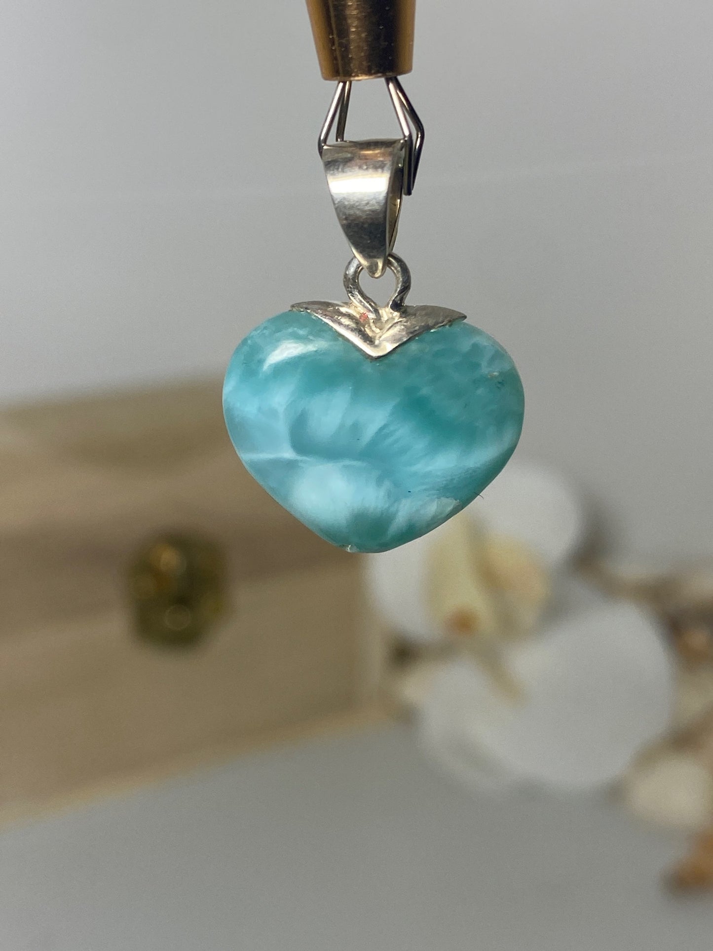 Beautiful Heart Larimar Pendant