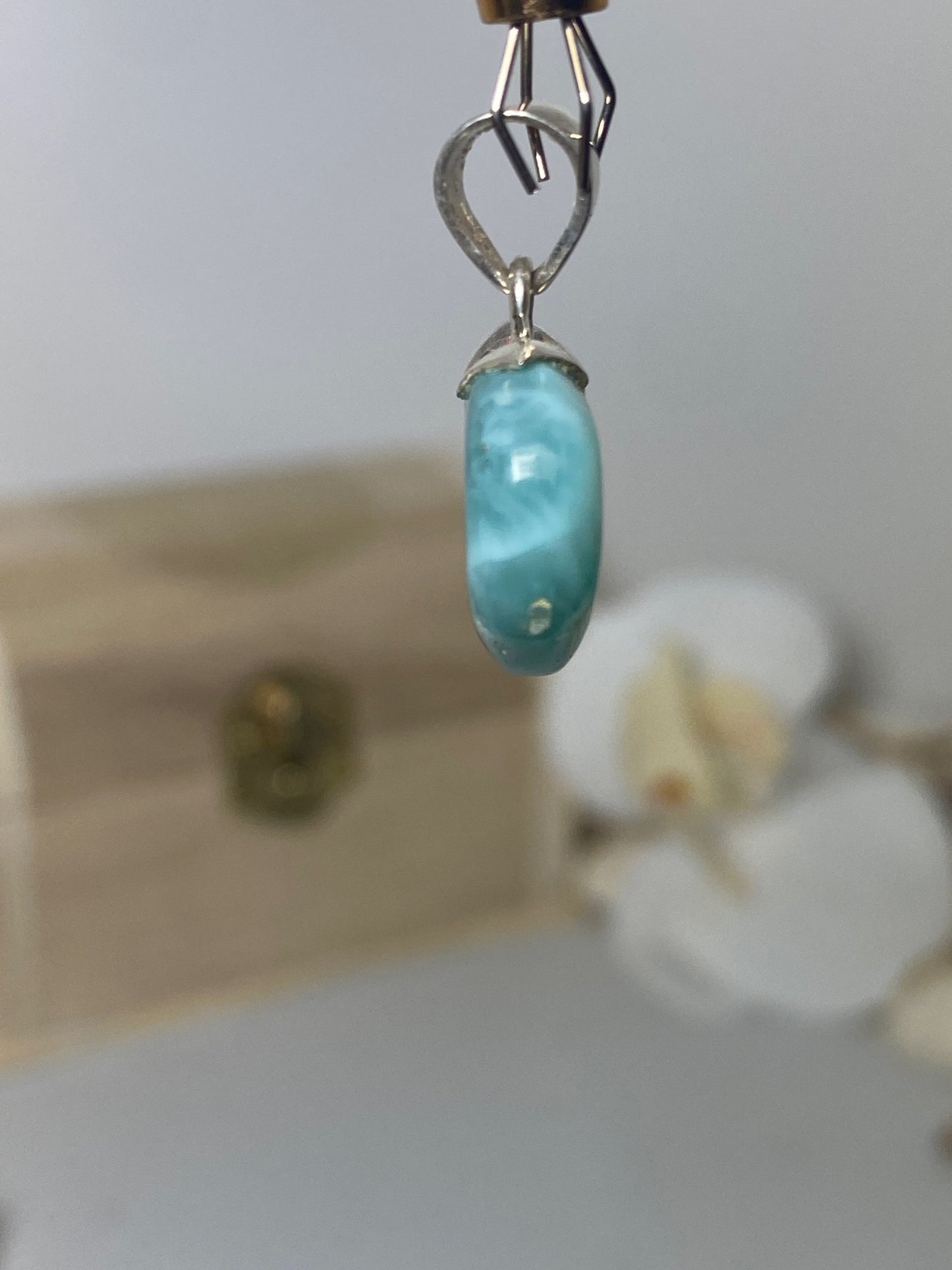 Beautiful Heart Larimar Pendant