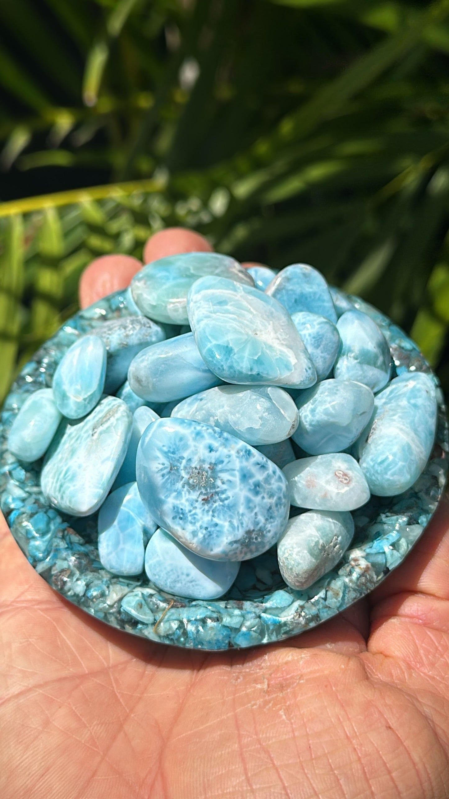 Larimar tumbles set