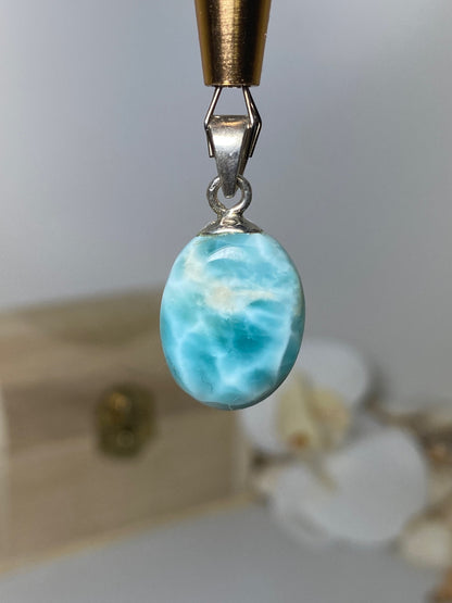 Larimar pendant ( oval )
